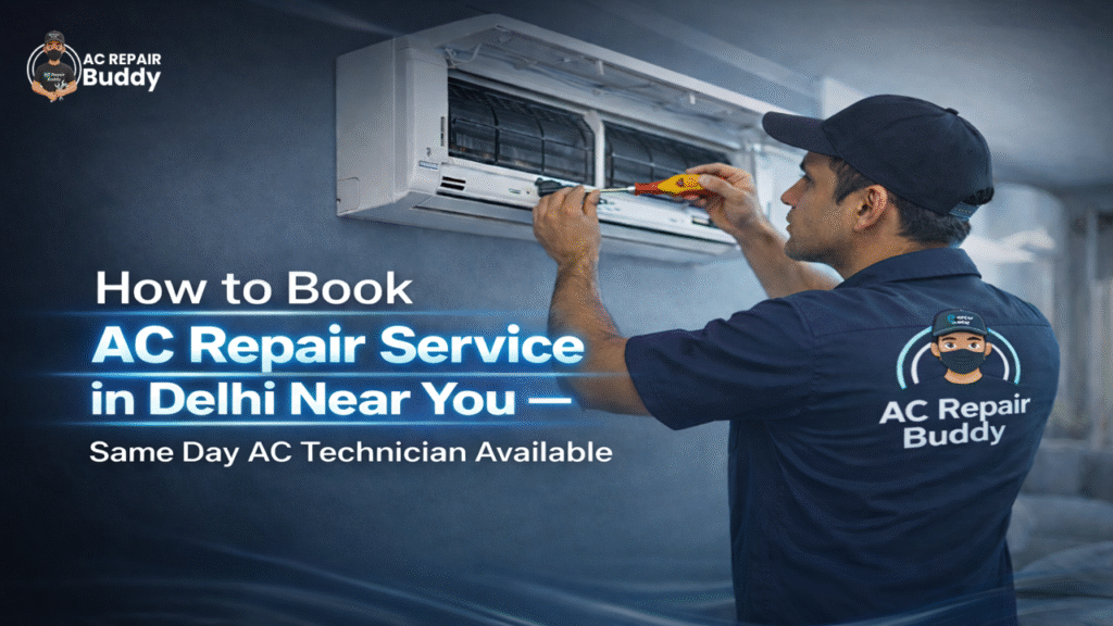 How to book AC repair service in Delhi Near You – Same Day AC Technician Available